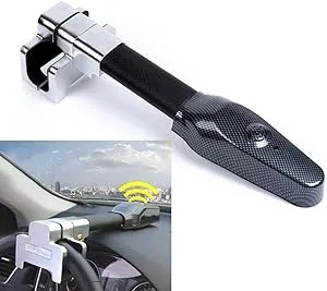 Amorin Steering Wheel Lock with Alarm and Light Car Security Products Anti Theft