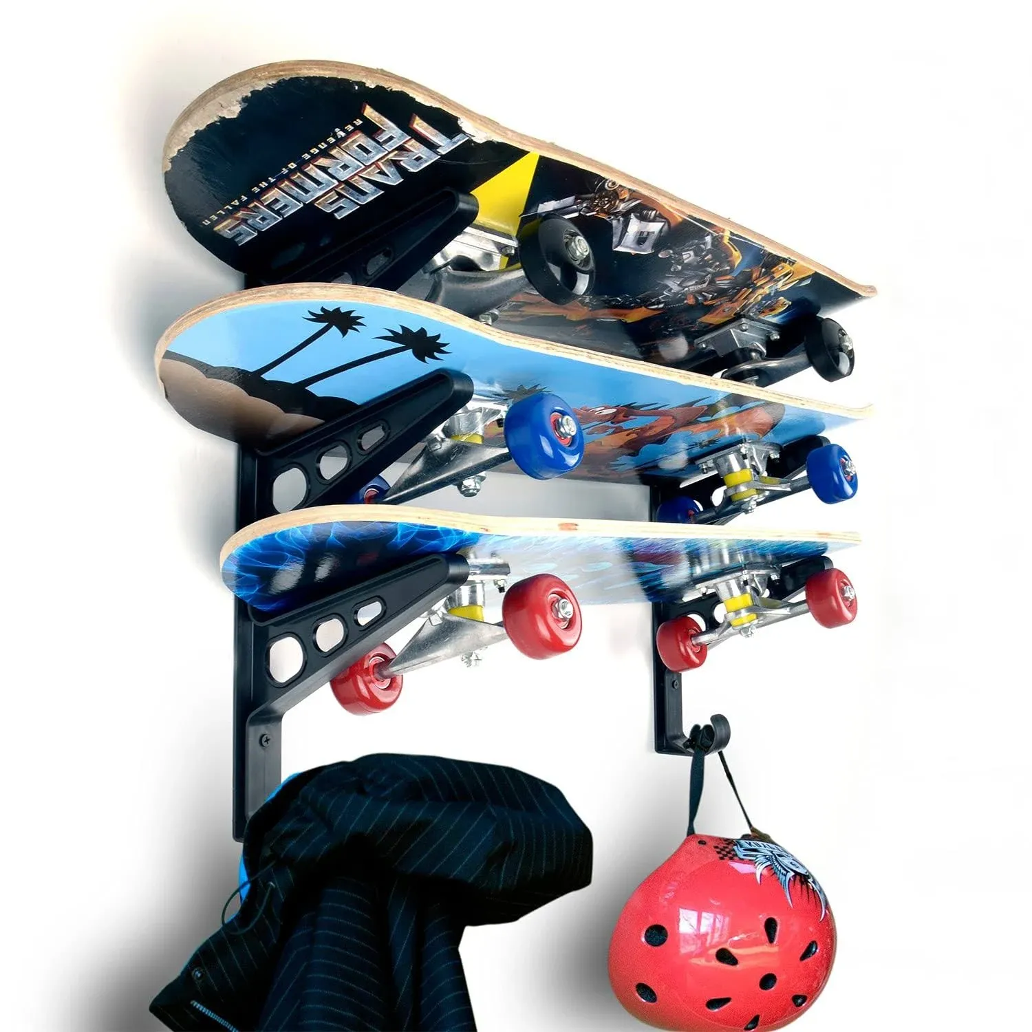 Skateboard Storage Rack Wall Mounted Hanger Longboard Organizer Display... 