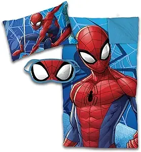 Jay Franco & Sons Marvel Spiderman 3 Piece Sleepover Set