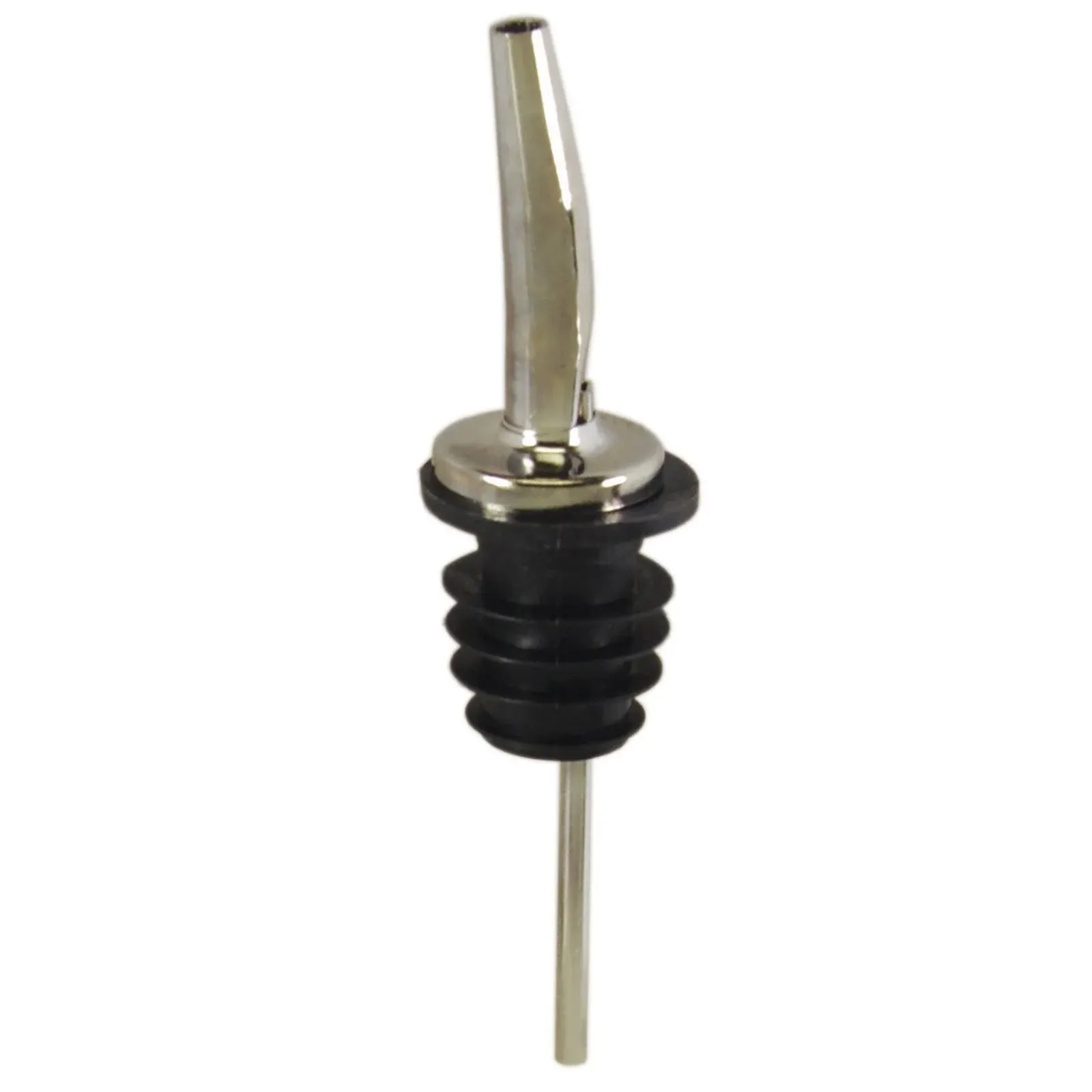 Spill-Stop 285-50 Chrome Tapered Pourer With Poly-Kork - Dozen 