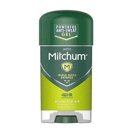 Mitchum Advanced Gel Anti-Perspirant & Deodorant, Mountain Air 2.25 oz (Pack of 4)