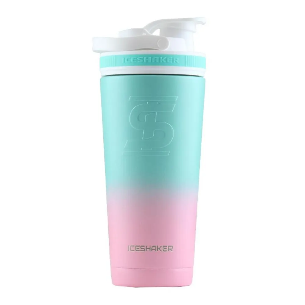 26oz Ice Shaker Bottle - Pink / Mint Ombre