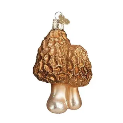 Old World Christmas Morel Mushrooms Glass Blown Ornament