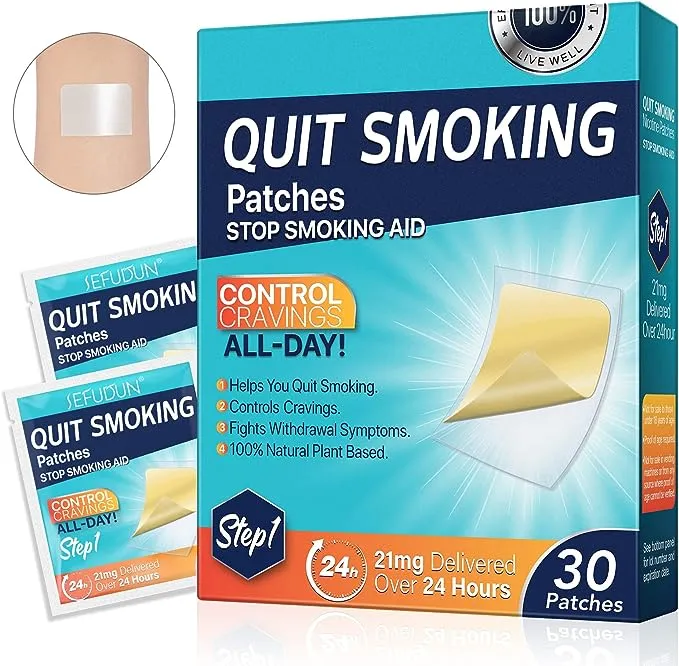 Step 1 | 21 mg, Quit Patches 30 Count, Stop Aid to Help Quit That Work, Transdermal System Patch - Behavioral Support Program Information Included