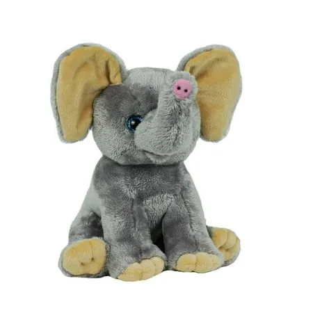 Record Your Own Plush 8 inch Gray Elephant - Ready 2 Love in a Few Easy Steps