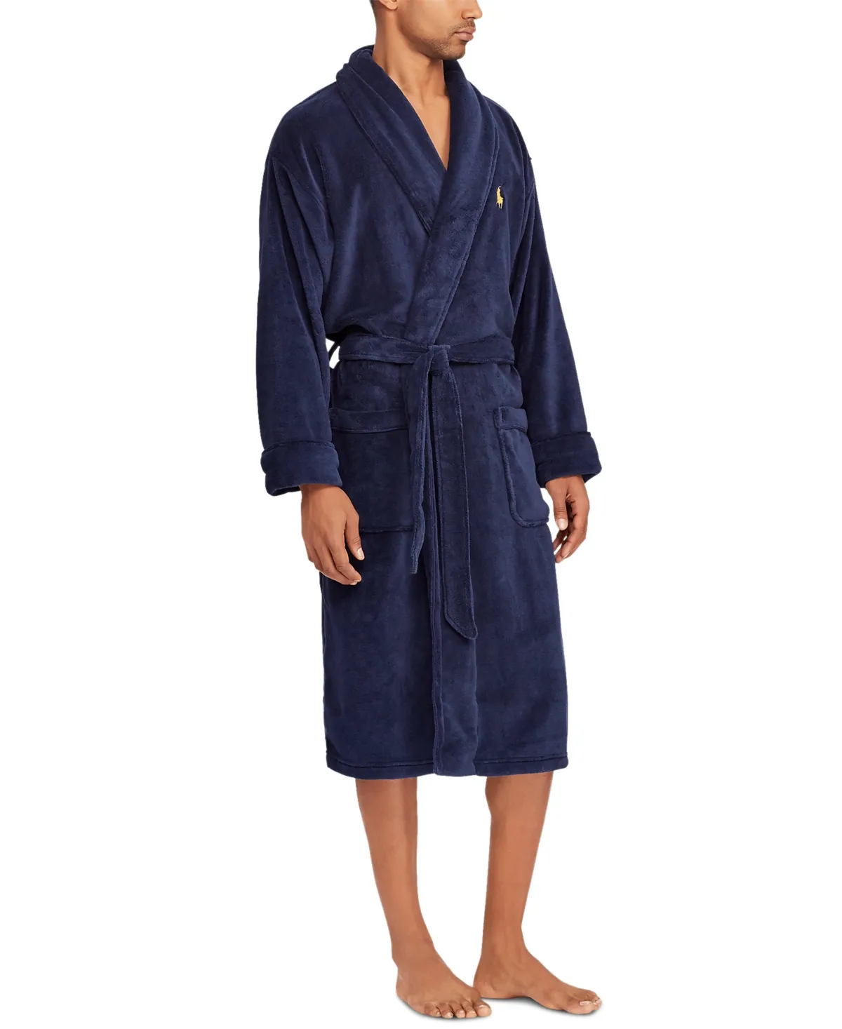 Polo Ralph Lauren Underwear Men's Solid Velour Kimono Robe