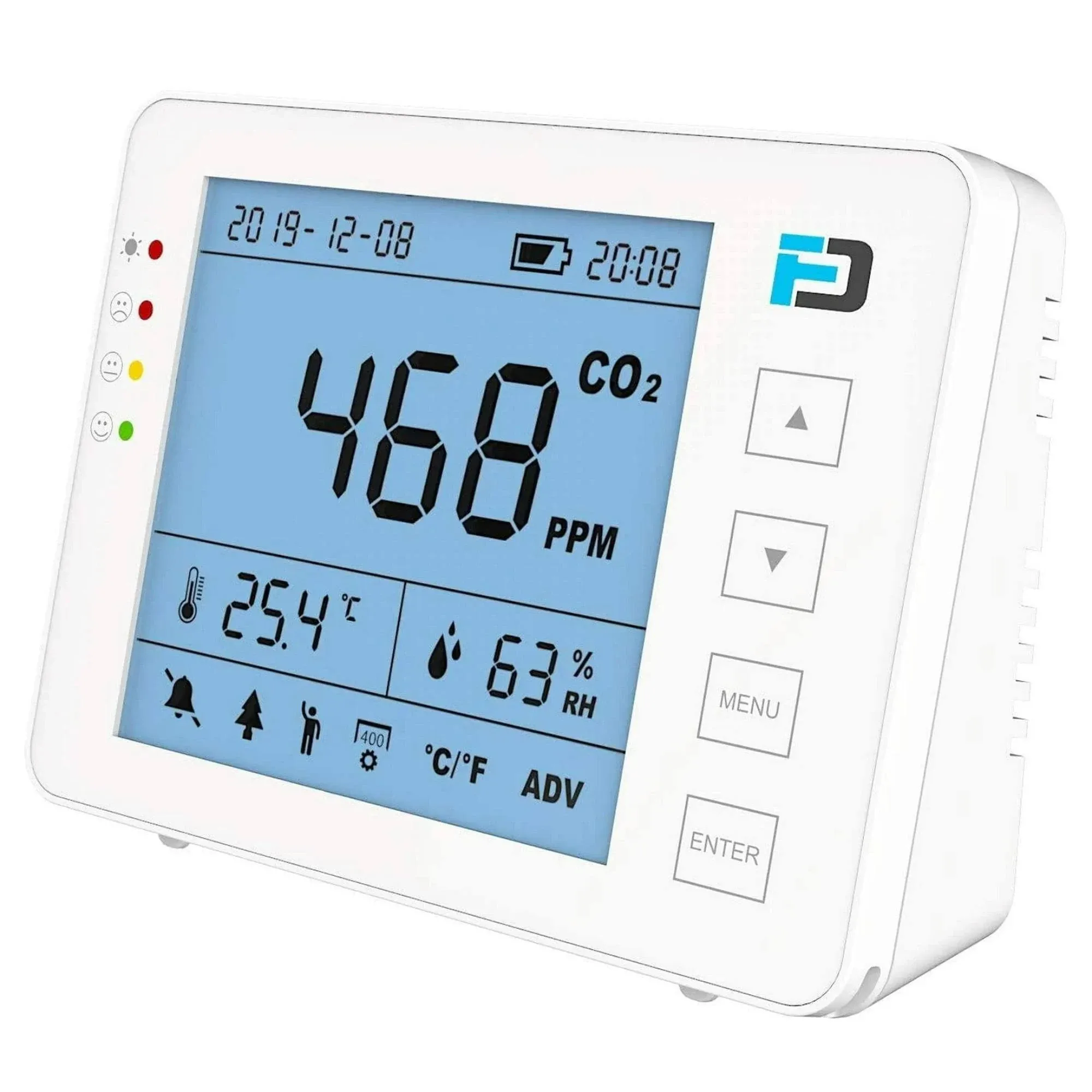 Basic CO2 Meter by Forensics | USB Power &amp; Battery | 10 Year Life |