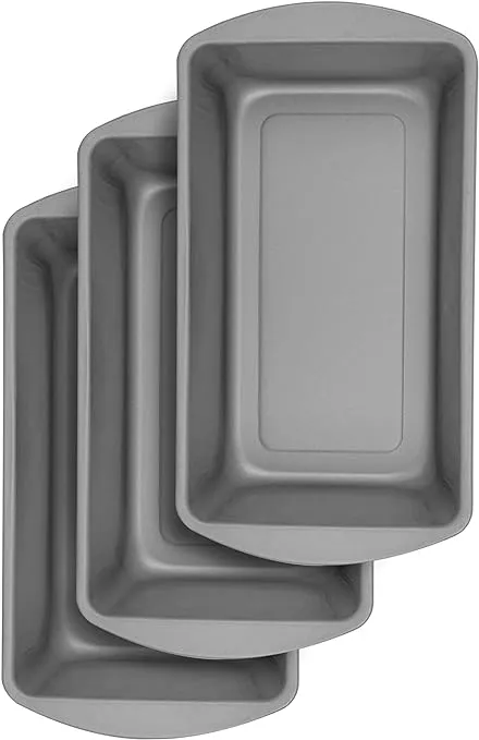 G & S Metal Products Company Baker Eze Large Loaf Pan, Set of 3, BE360-4