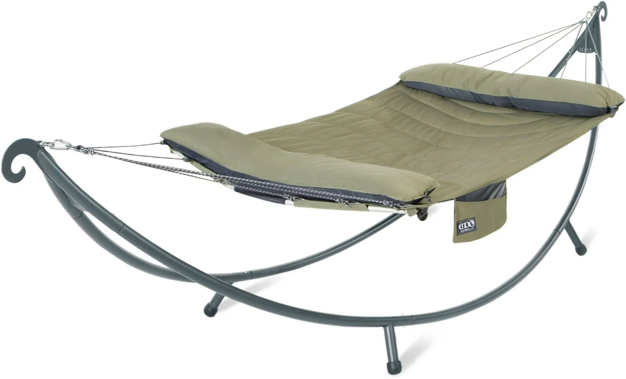 ENO - SoloPod Hammock Stand - Outdoor Stand for Camping, Traveling, a Festival, Patio Furniture, or The Beach - Charcoal