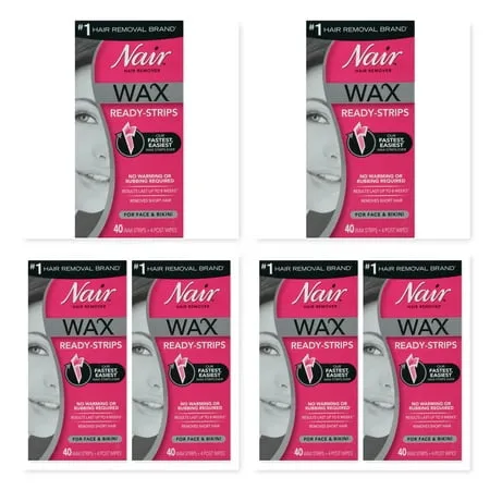 Nair Hair Remover Wax Ready-Strips Face/Bikini