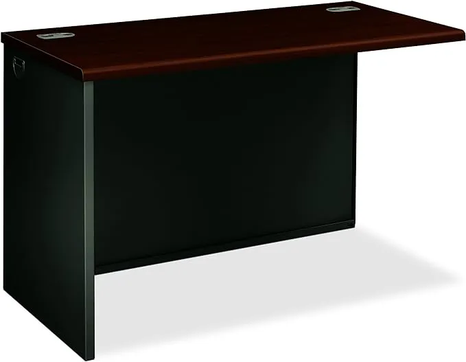 Mahogany/Charcoal 48x24" Left Return for HON® 38000 Modular Series