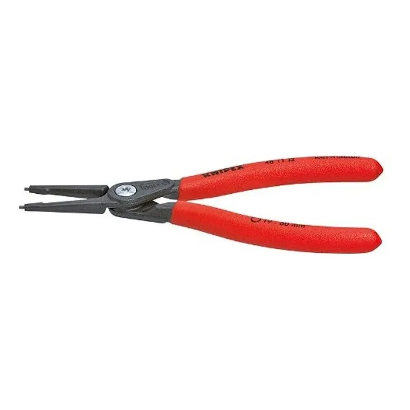 Knipex 48 11 J4, Internal Precision Snap Ring Pliers, 12 1/2", Non-slip plastic, 1/8" Tips