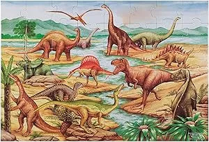 Melissa & Doug Dinosaurs Floor Puzzle (48 Pc)