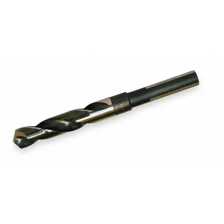 Cle-Line C17038 5/8 in. x 6 in. Black and Gold Oxide Finish High Speed Steel 118-Degree Split Point Reduced Shank Twist Drill Bit, 1/Box