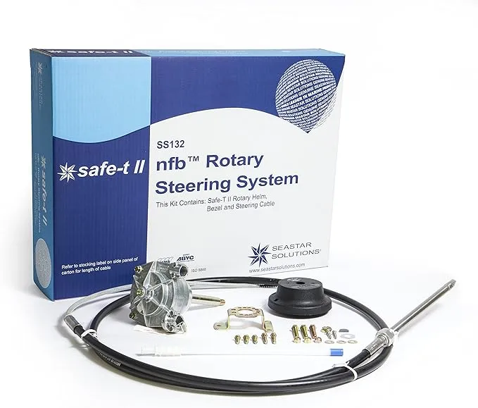 Dometic SeaStar NFB (No Feedback) Safe-T II Rotary Steering Kit, SS132XX