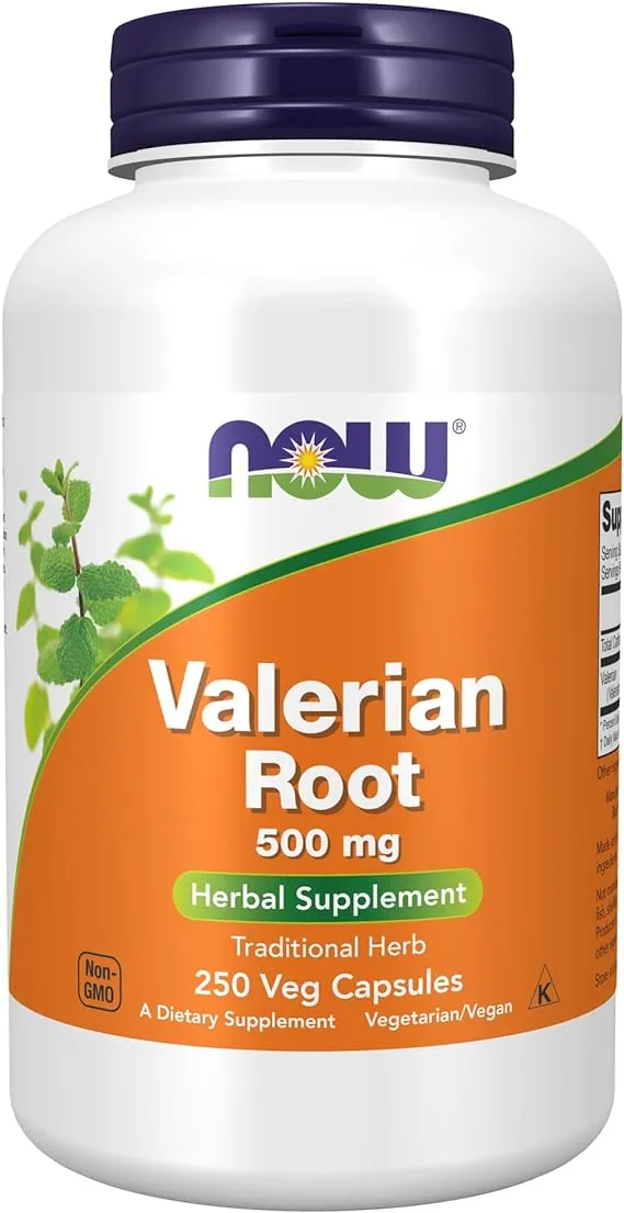 NOW Foods Supplements, Valerian Root (Valeriana officinalis) 500 mg, Herbal Supplement, 250 Veg Capsules