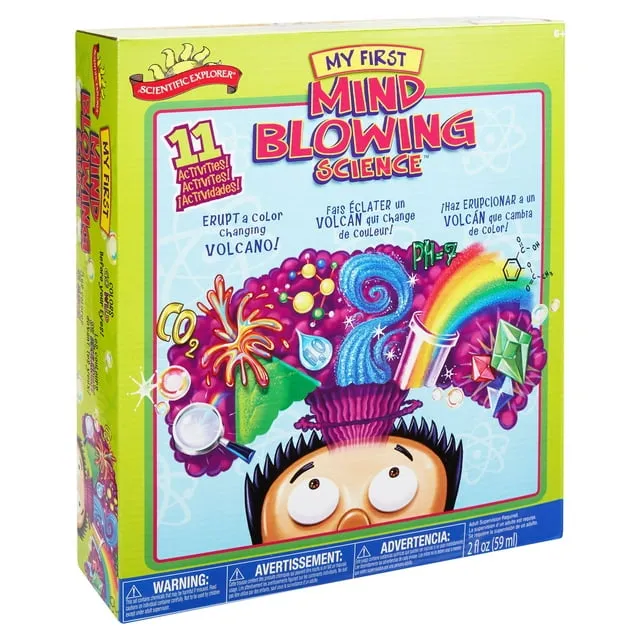 Scientific Explorer My First Mind Blowing Science Experiment Kit, 11 Mind Blowing Science Activities and Experiments (Ages 6+)