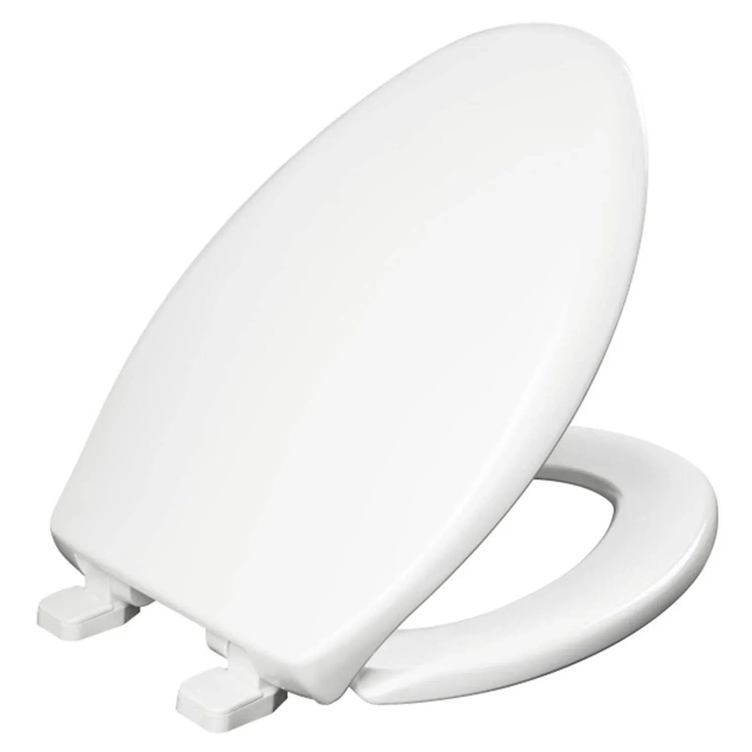 Mayfair by Bemis Collins Elongated Plastic Toilet Seat White 18100SL 