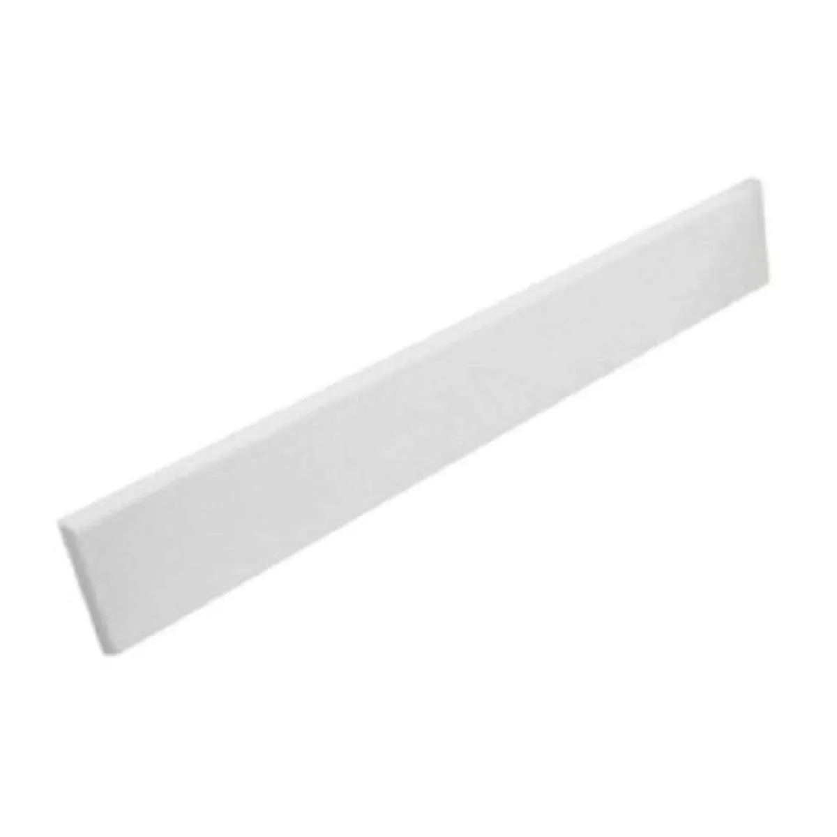 Swanstone VT02103SS.010 Ellipse/Contour Solid Surface 1-Piece Vanity Side Splash, 0.375-in L X 21-in H X 3-in H, White