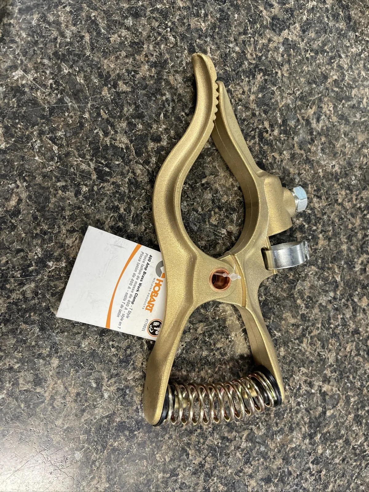 Hobart Hobart 400A Jaw Opening T-Style Brass Ground Clamp 1.5''