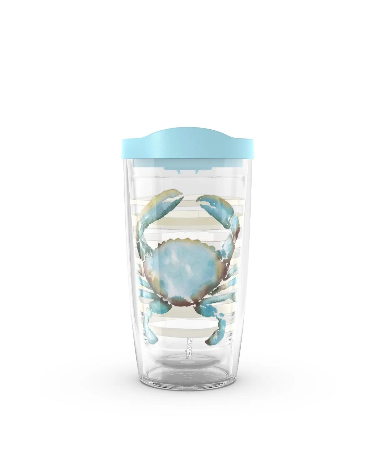 Tervis Sara Berrenson Atlantic Crab Made in Usa Double Walled Insulated Tumbler Travel Cup Keeps Drinks Cold & Hot, 16oz, Classic - Open Miscellaneous