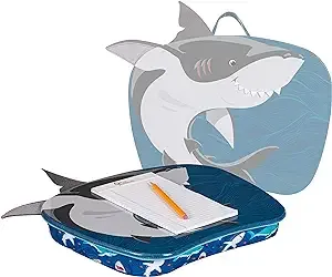 LapGear Lap Pets Lap Desk with Felt Accents for Kids, Shark