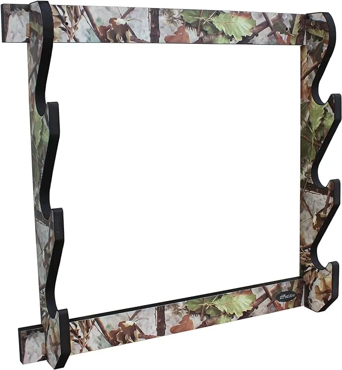 Rush Creek Creations 3-Long Gun Wall Display Rack, 23.4 in. x 3.8 in. x 21.4 in., Camouflage