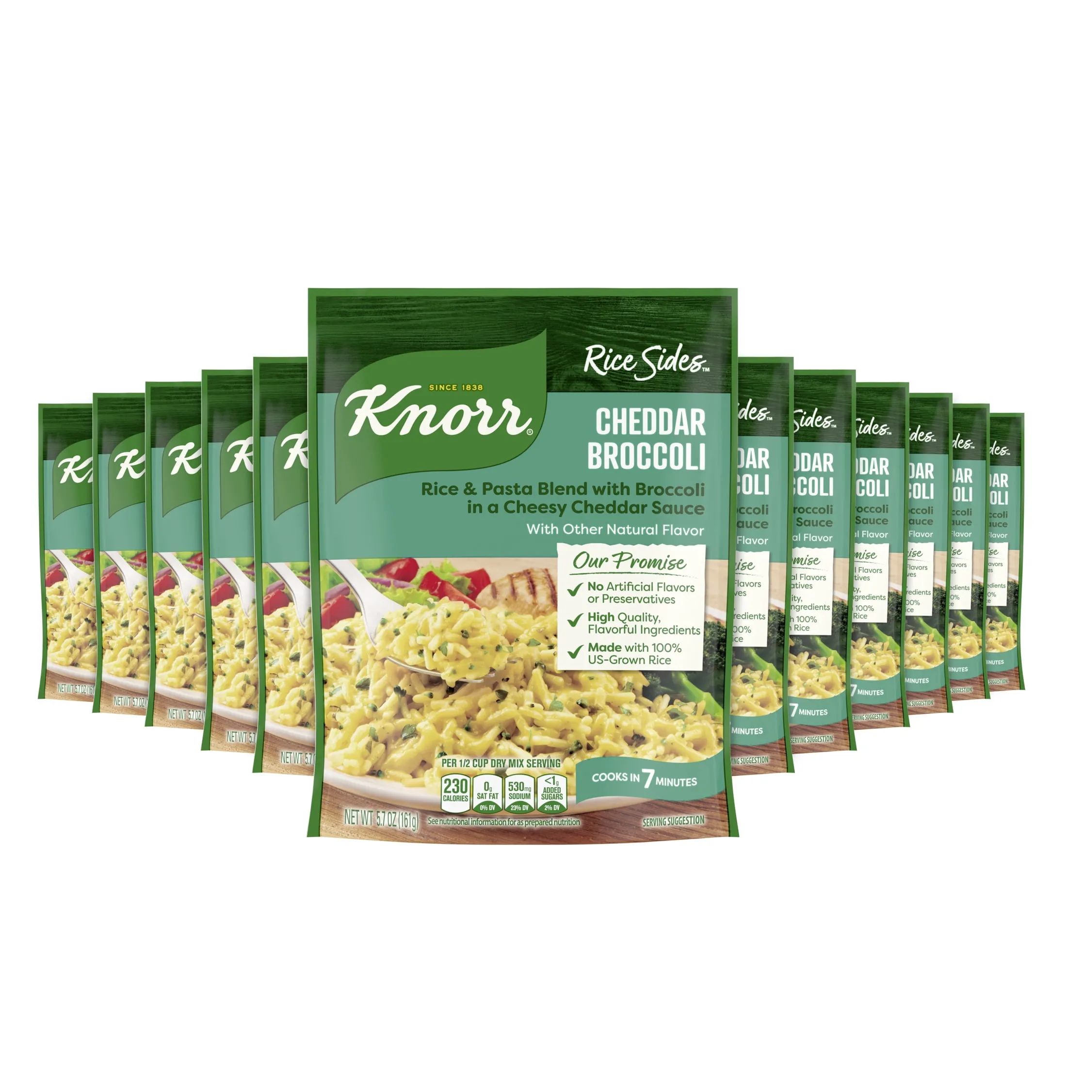 Knorr Rice Sides Cheddar Broccoli, 5.7 Ounce (Pack of 6)