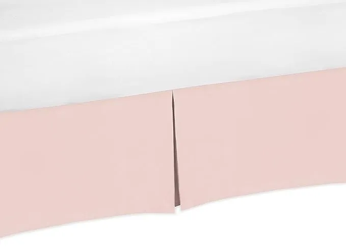 Blush Pink Baby Girl Pleated Crib Bed 52x28x15 Inch (Pack of 1), 