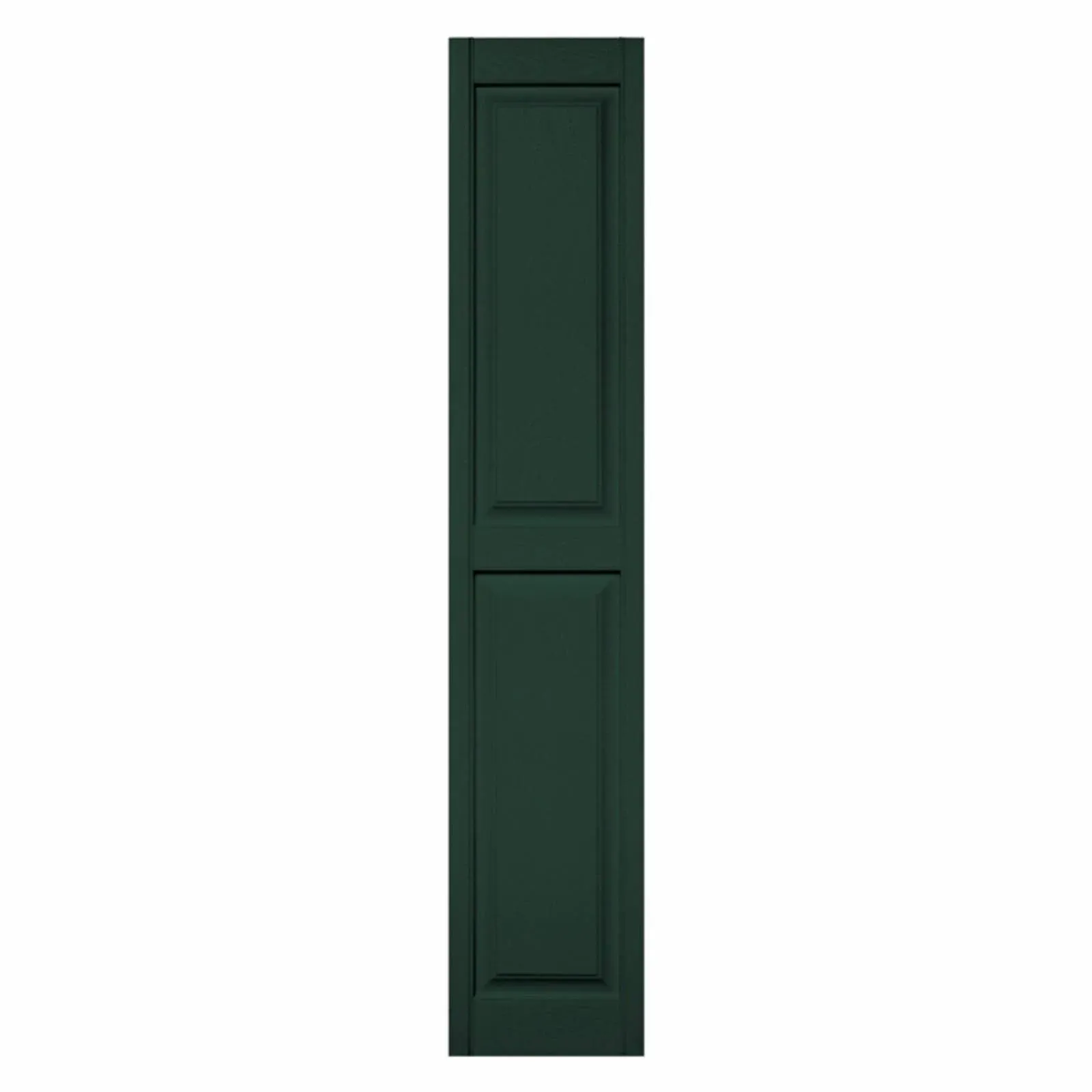 12 in. W x 51 in. H Builders Edge, Two Equal Panels, Raised Panel Shutters, 122 - Midnight Green