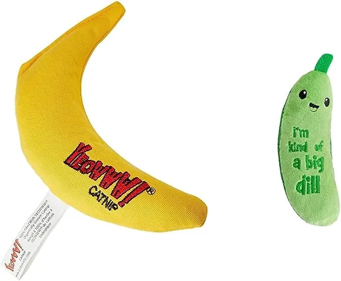 Yeowww! Banana Catnip Toy - Yellow