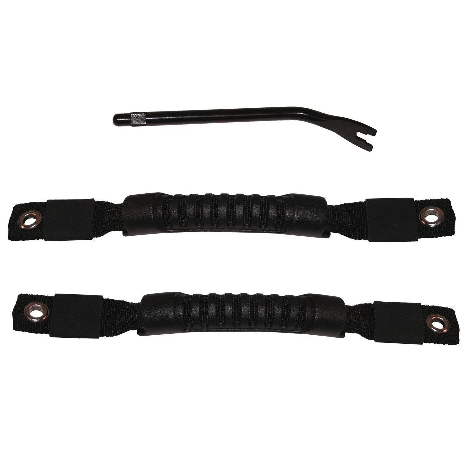 Rugged Ridge 11826.01 - Door Pull Straps Black 97-06 Jeep Wrangler