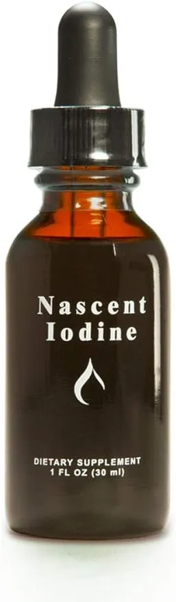 Enviromedica Nascent Iodine Liquid Tincture Drops for Support and Detoxification of The Thyroid (1ounce)