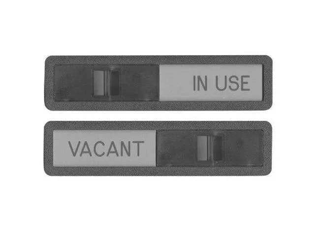 Headline Sign - Slider Signin USE/Vacant Slide to Change for Use on Conference Room Doors 25 x 105 Inches (1519)