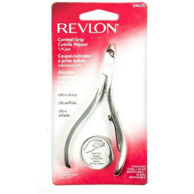 Lot of Revlon Full Jaw Cuticle Nipper 1 ea (Pack of 2), 10 Files, Nail Clipper