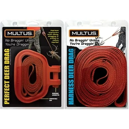 MULTUS: Deer Drag and Harness Hunting Gift For Men Every Way to Drag a Deer in ONE Product Fast & Easy! Hunting Gear Deer Dragging Rope