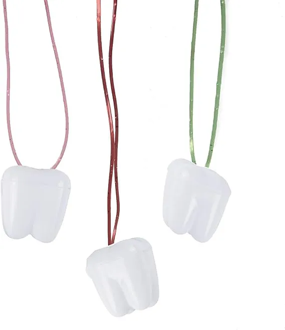 Podzly 144 Tooth Saver Necklaces - Tooth Fairy Baby Tooth Holder- Child Tooth ...