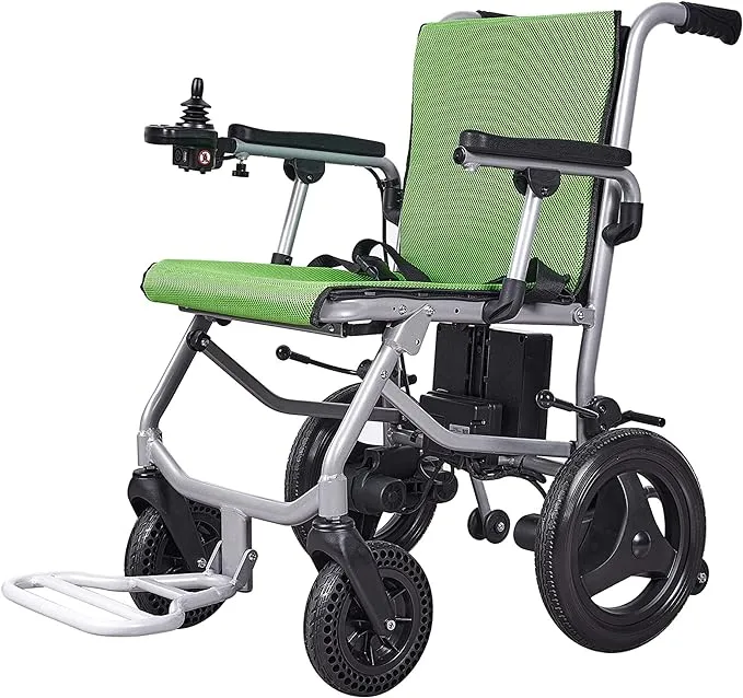 World Lightest (Weight-30lbs) Foldable Electric Wheelchair, Travel Size, User-Friendly. (Model 1)