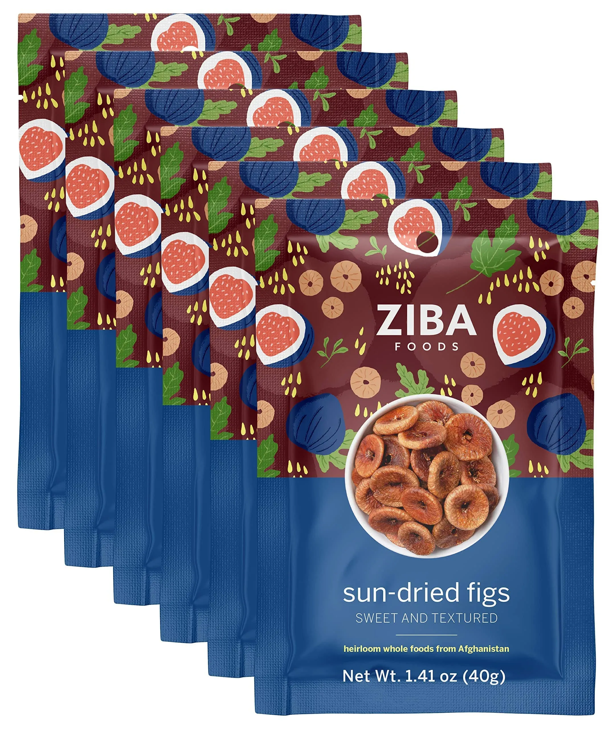 Ziba Foods Wild Grown Sun-Dried Figs | Non-GMO, Whole 30 Friendl