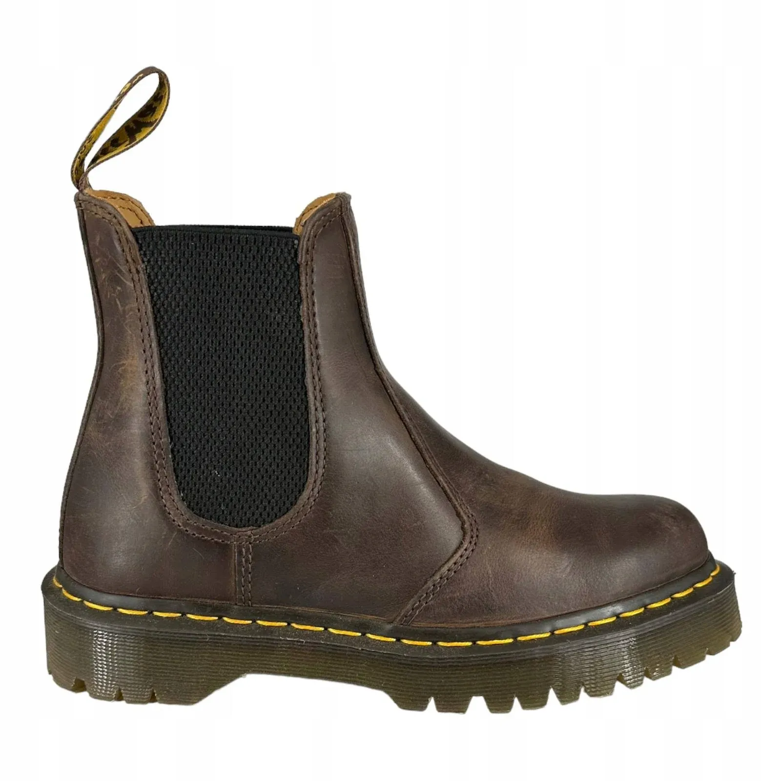 Dr. Martens Unisex 2976 Bex Chelsea Boot, Dark Brown Crazy Horse, 6 US women