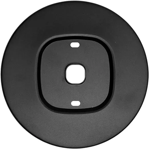 Aluminum Wall Trim Plate Mount for Ecobee 3 Lite Smart Thermostat (BLACK)