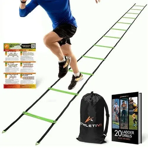 Speed &amp; Agility Set Maximize Selfimprovemen<wbr/>t With 12 Fixedrung Ladder. Speed Agi