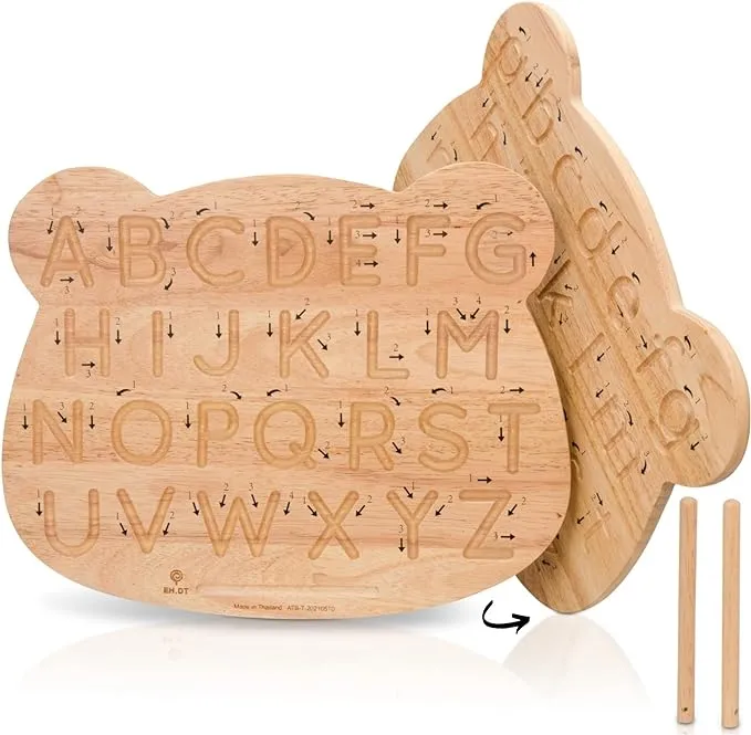 Wooden Alphabet Tracing Board