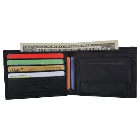 Soft Leather Kids Slim Thin Coin Pouch Bifold Wallet