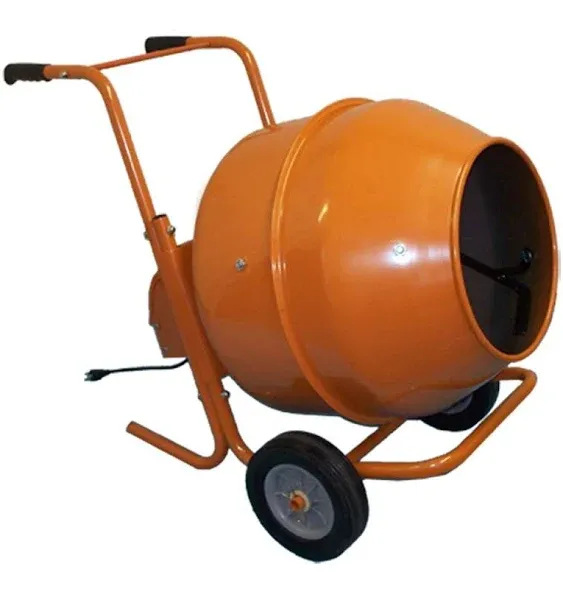 8 CU FT Wheel Barrow Portable Concrete Cement Mixer