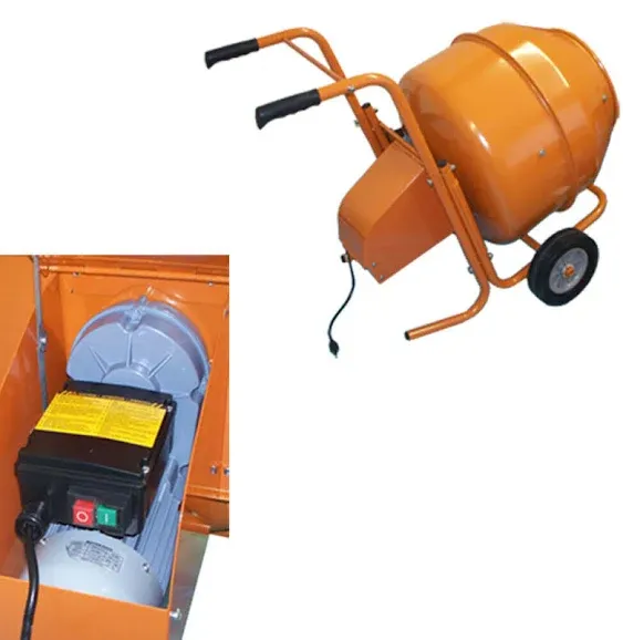 8 CU FT Wheel Barrow Portable Cement Concrete Mixer