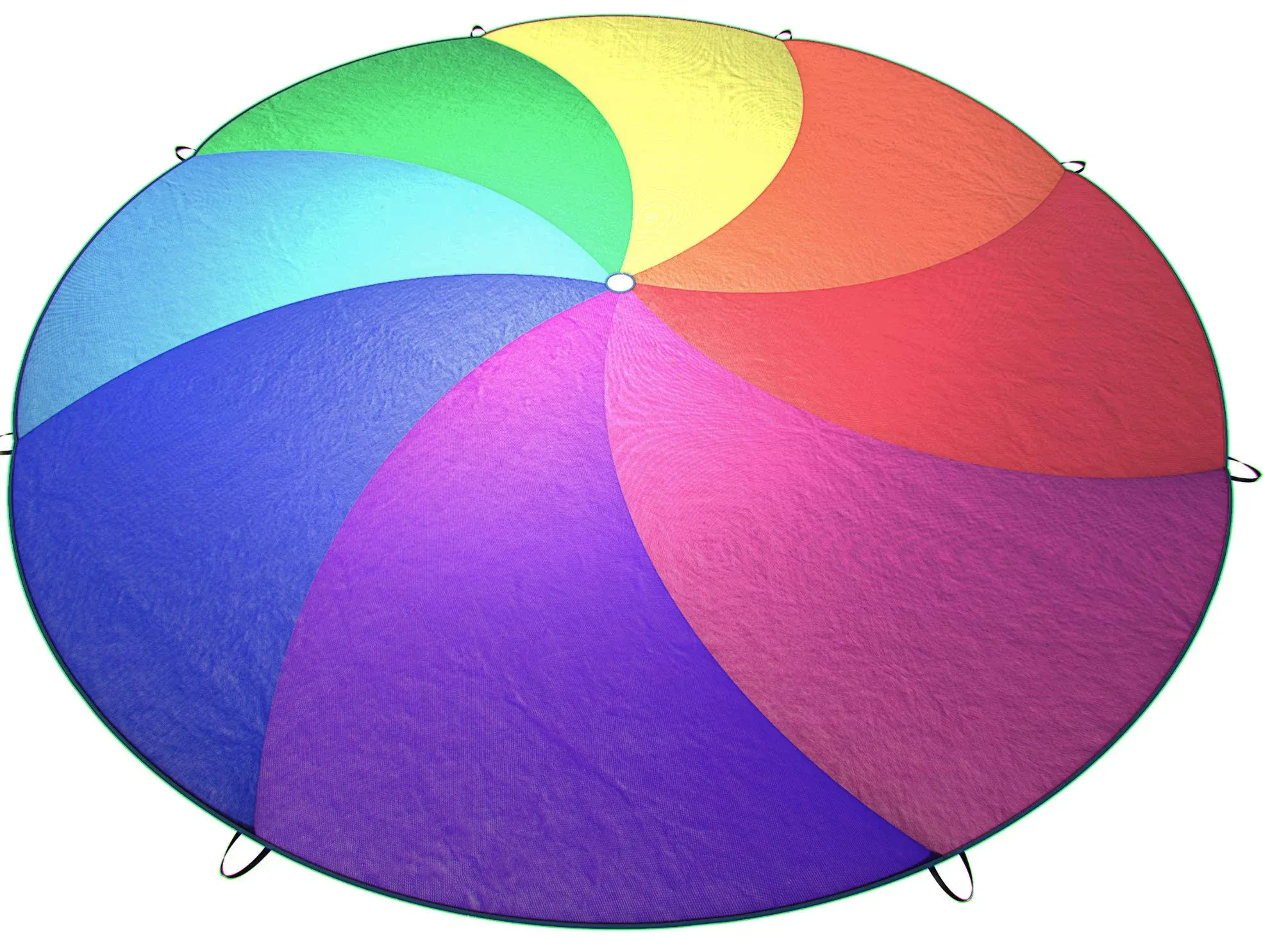 Little Dynamo Parachute Toys for Kids with 8 Handles 12ft - Gym Class Rainbow...