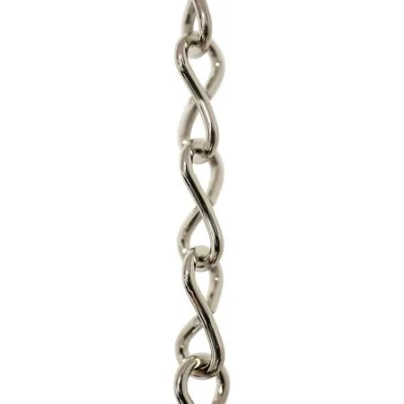 RCH Hardware CH-S50-16-PN-10 Steel Basket Chain Polished Nickel (10 Feet) U15 Polished Nickel