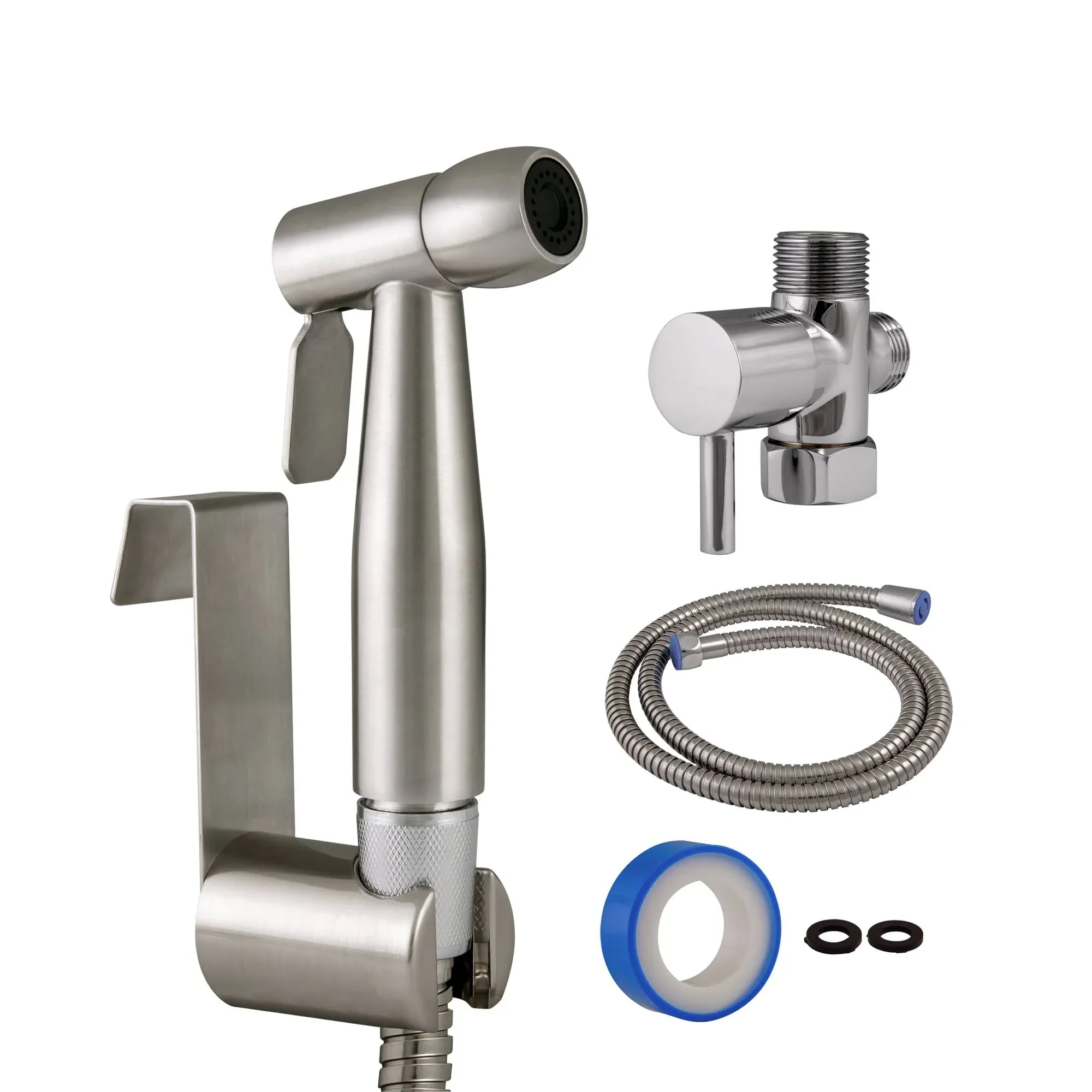 Design House 588913-SS Modern Single-Function Dual-Mount Hand Held Bidet Sprayer ...