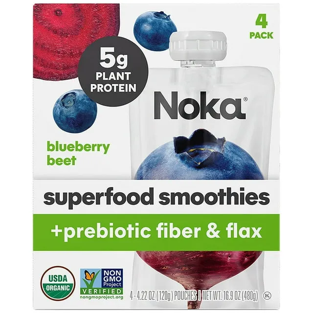 Noka Superfood Smoothie Organic Blueberry Beet